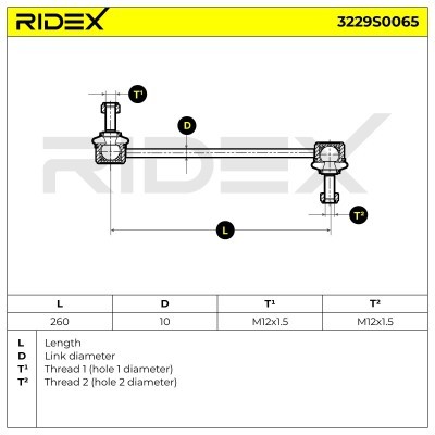 Łącznik Stabilizatora RIDEX 3229S0065 3229S0065 - foto 7