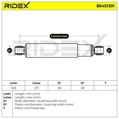 Amortyzator RIDEX 854S1391 854S1391 - foto 6