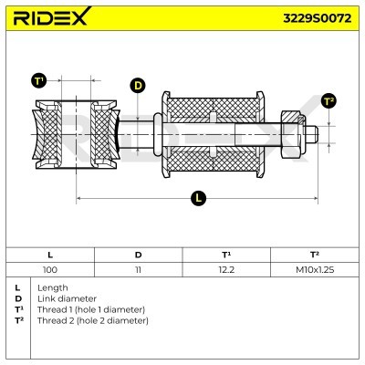 Łącznik Stabilizatora RIDEX 3229S0072 3229S0072 - foto 6
