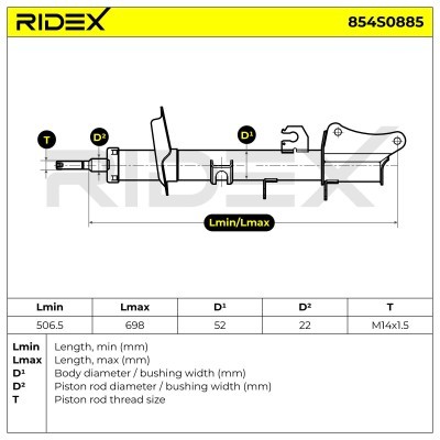 Amortyzator RIDEX 854S0885 854S0885 - foto 4