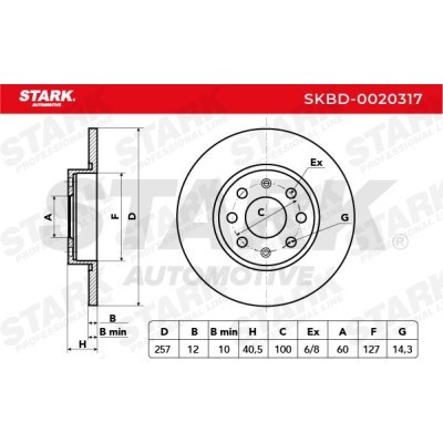 Tarcza hamulcowa Stark SKBD-0020317 SKBD-0020317 - foto 5