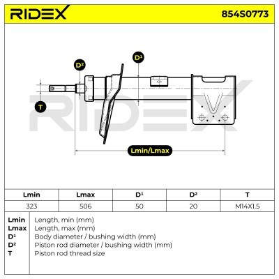 Amortyzator RIDEX 854S0773 854S0773 - foto 8