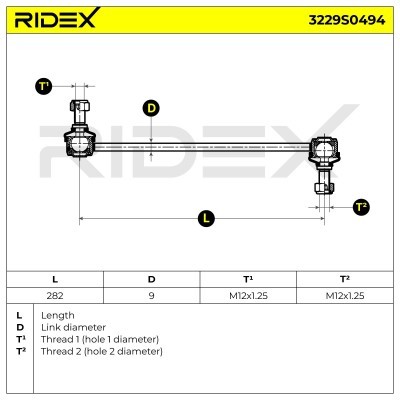Łącznik Stabilizatora RIDEX 3229S0494 3229S0494 - foto 5