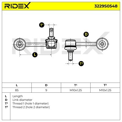 Łącznik Stabilizatora RIDEX 3229S0548 3229S0548 - foto 7