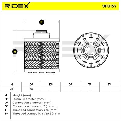 Filtr Paliwa RIDEX 9F0157 9F0157 - foto 4