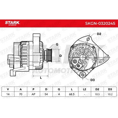 Alternator Stark SKGN-0320245 SKGN-0320245 - foto 5
