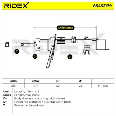 Amortyzator RIDEX 854S2179 854S2179 - foto 8