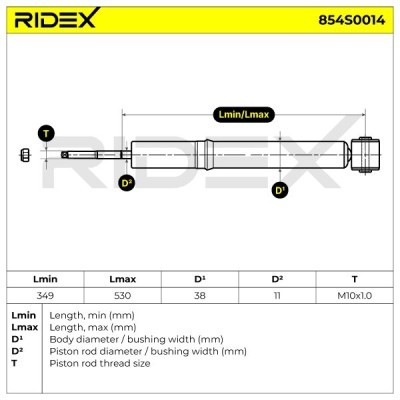 Amortyzator RIDEX 854S0014 854S0014 - foto 9