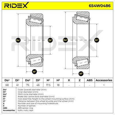 Łożysko Koła RIDEX 654W0486 654W0486 - foto 7
