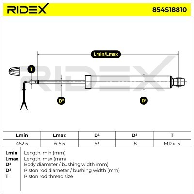 Amortyzator RIDEX 854S18810 854S18810 - foto 8