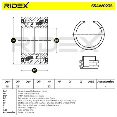 Łożysko Koła RIDEX 654W0235 654W0235 - foto 11