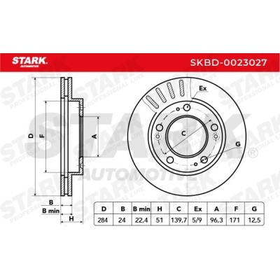 Tarcza hamulcowa Stark SKBD-0023027 SKBD-0023027 - foto 3