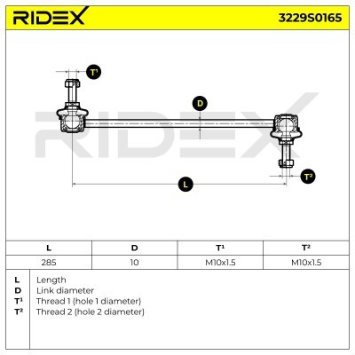 Łącznik Stabilizatora RIDEX 3229S0165 3229S0165 - foto 8