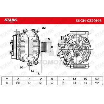 Alternator Stark SKGN-0320146 SKGN-0320146 - foto 7