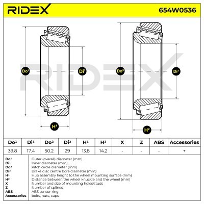 Łożysko Koła RIDEX 654W0536 654W0536 - foto 6