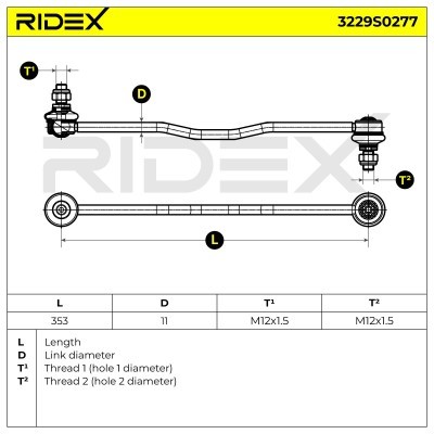 Łącznik Stabilizatora RIDEX 3229S0277 3229S0277 - foto 5