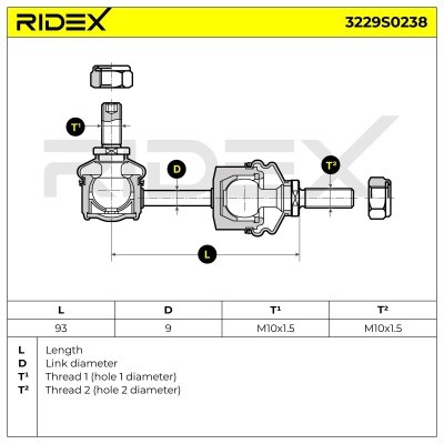 Łącznik Stabilizatora RIDEX 3229S0238 3229S0238 - foto 6