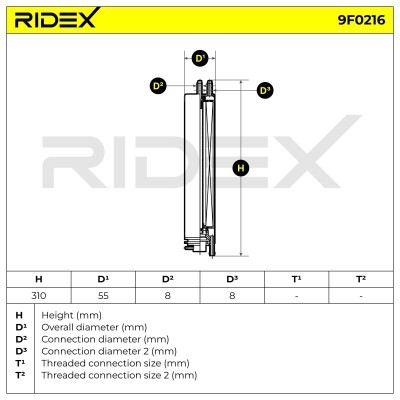 Filtr Paliwa RIDEX 9F0216 9F0216 - foto 6