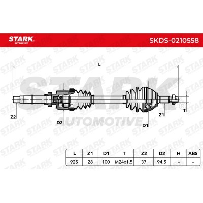 Półoś Napędowa Stark SKDS-0210558 SKDS-0210558 - foto 7