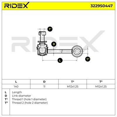 Łącznik Stabilizatora RIDEX 3229S0447 3229S0447 - foto 6