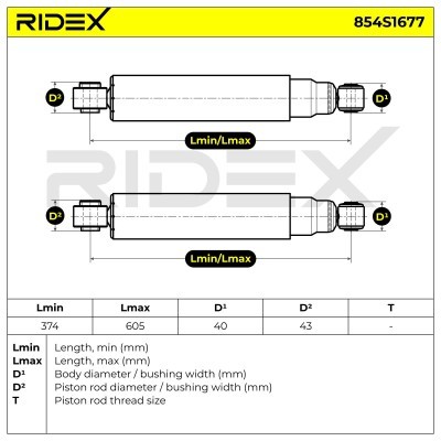 Amortyzator RIDEX 854S1677 854S1677 - foto 5