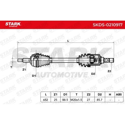 Półoś Napędowa Stark SKDS-0210917 SKDS-0210917 - foto 7