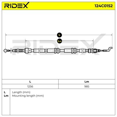 Linka Hamulca Ręcznego RIDEX 124C0152 124C0152 - foto 5