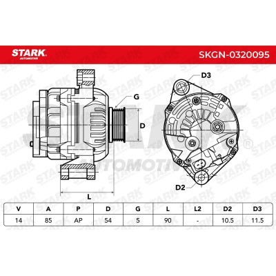 Alternator Stark SKGN-0320095 SKGN-0320095 - foto 8