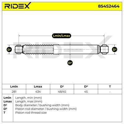 Amortyzator RIDEX 854S2464 854S2464 - foto 8