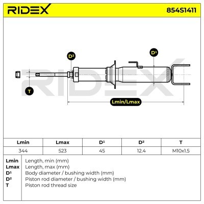 Amortyzator RIDEX 854S1411 854S1411 - foto 8