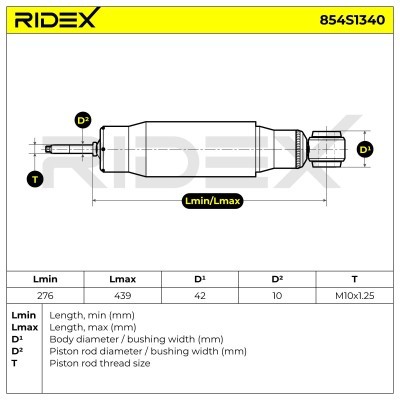 Amortyzator RIDEX 854S1340 854S1340 - foto 6