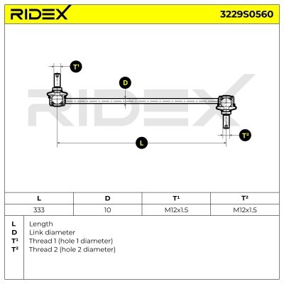 Łącznik Stabilizatora RIDEX 3229S0560 3229S0560 - foto 5