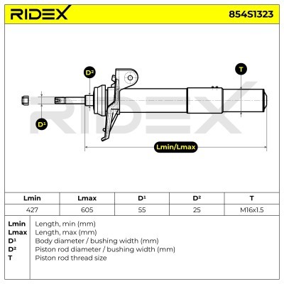 Amortyzator RIDEX 854S1323 854S1323 - foto 6