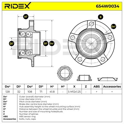 Łożysko Koła RIDEX 654W0034 654W0034 - foto 7
