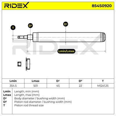Amortyzator RIDEX 854S0920 854S0920 - foto 4