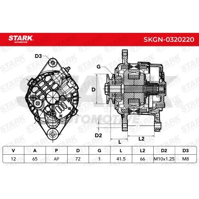 Alternator Stark SKGN-0320220 SKGN-0320220 - foto 6