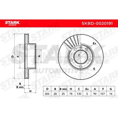 Tarcza hamulcowa Stark SKBD-0020191 SKBD-0020191 - foto 7