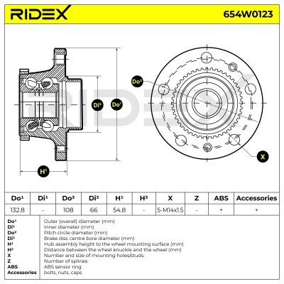 Łożysko Koła RIDEX 654W0123 654W0123 - foto 6