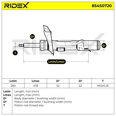 Amortyzator RIDEX 854S0720 854S0720 - foto 9