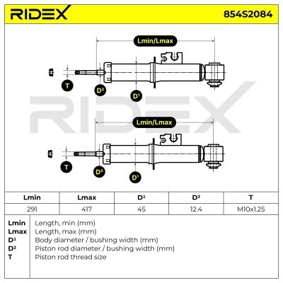 Amortyzator RIDEX 854S2084 854S2084 - foto 8