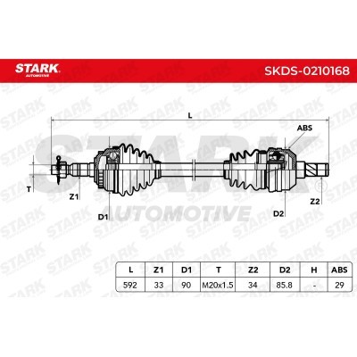 Półoś Napędowa Stark SKDS-0210168 SKDS-0210168 - foto 6
