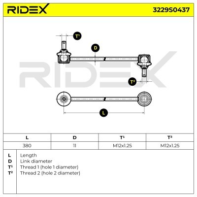 Łącznik Stabilizatora RIDEX 3229S0437 3229S0437 - foto 11