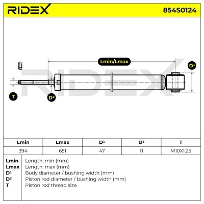 Amortyzator RIDEX 854S0124 854S0124 - foto 8