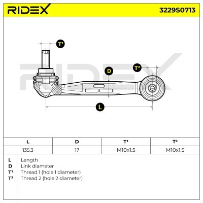 Łącznik Stabilizatora RIDEX 3229S0713 3229S0713 - foto 5