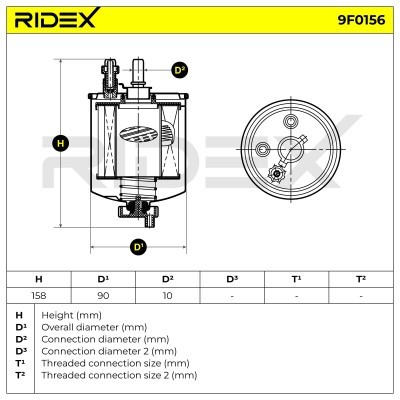 Filtr Paliwa RIDEX 9F0156 9F0156 - foto 5