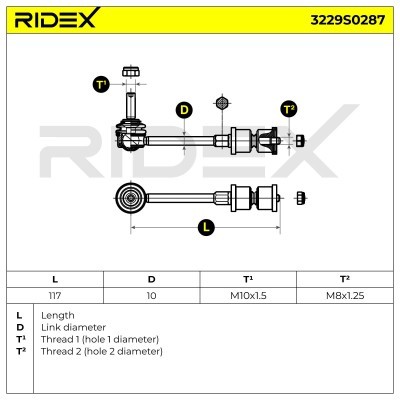 Łącznik Stabilizatora RIDEX 3229S0287 3229S0287 - foto 6