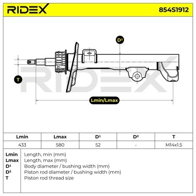 Amortyzator RIDEX 854S1912 854S1912 - foto 6