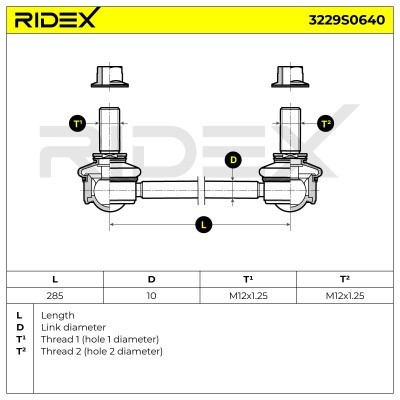 Łącznik Stabilizatora RIDEX 3229S0640 3229S0640 - foto 5