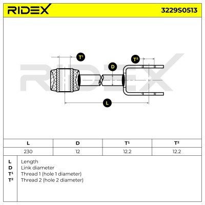 Łącznik Stabilizatora RIDEX 3229S0513 3229S0513 - foto 5