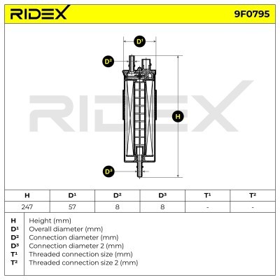 Filtr Paliwa RIDEX 9F0795 9F0795 - foto 6